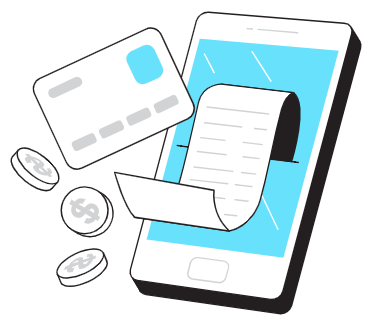 Shared expense splitting illustration